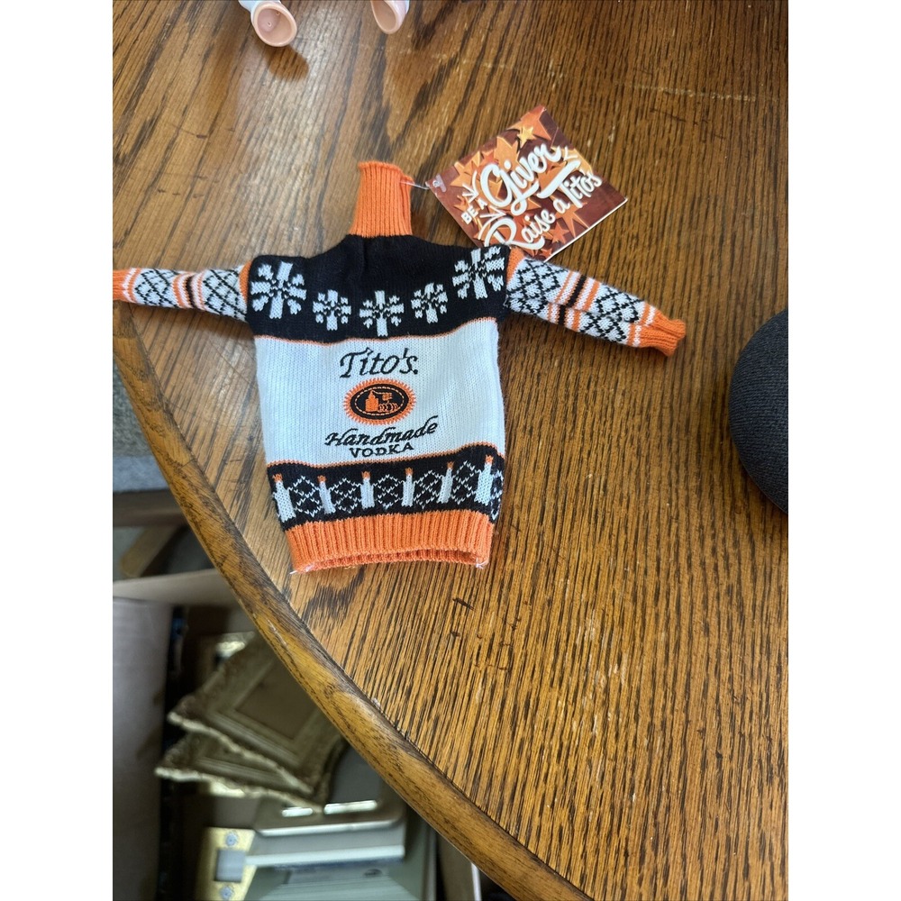 Tito's Vodka Bottle Sweater for Holiday Gifts